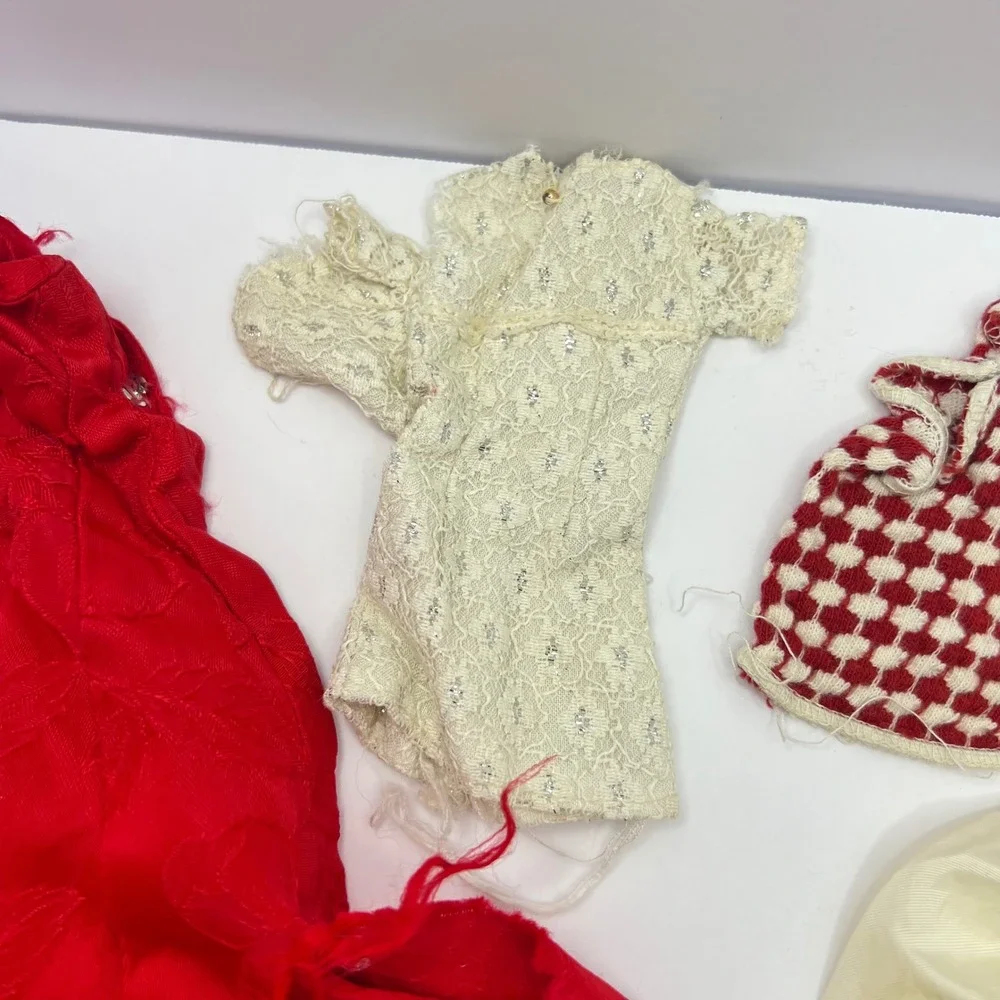 Vintage Barbie Doll Clothes Lot for Repair Parts Mixed Pieces 60s 70s Outfits